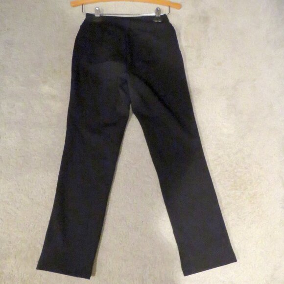 NEW NWOT Belle by Kim Gravel Petite Faux Leather Front,Ponte Back Pant Petite 0 - Picture 14 of 16